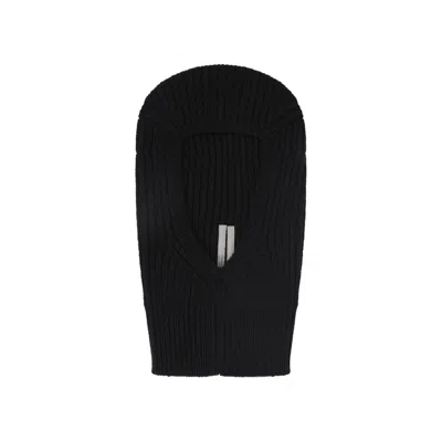Rick Owens Black Wool Sphinx Skull Hat