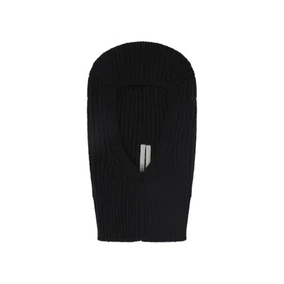 RICK OWENS BLACK WOOL SPHINX SKULL HAT