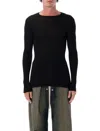 Rick Owens Black Wool Sweater In Black