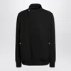 Rick Owens High-neck Asymmetrical Jacket In Black