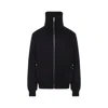 Rick Owens Structured Black Sports Jacket With Ribbed Details And Matte Finish In Black