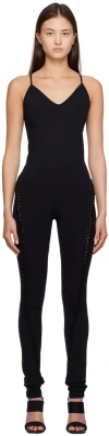 Rick Owens Black Zephyr Jumpsuit In 09 Black