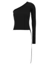 Rick Owens Black Ziggy Top In Black