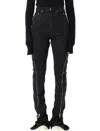 Rick Owens Drkshdw Bolan Bootcut Black Waxed Jeans In Black