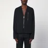Rick Owens Black Hollywood V Safety Jacket In Black