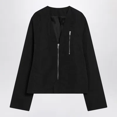RICK OWENS RICK OWENS  BLACK ZIP JACKET