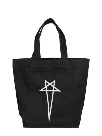 Rick Owens Mini Beach Bag In Black