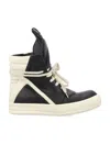 Rick Owens Geobasket Suede High-top Sneakers