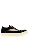 Rick Owens Blackwhite Lace Up Sneakers In Multi