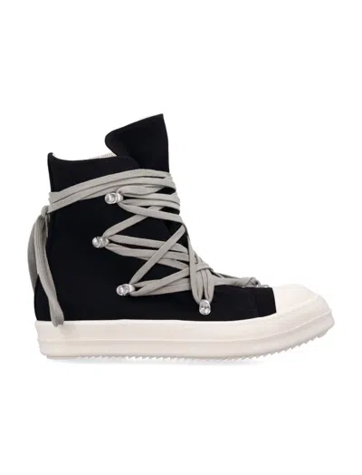 Rick Owens Blackwhite Megalace Sneakers In Multi