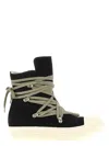 Rick Owens Blackwhite Megalace Sneakers In Multi