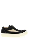 Rick Owens Blackwhite Slip On Sneakers In Multi