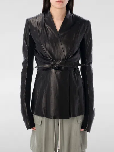 RICK OWENS BLAZER RICK OWENS WOMAN COLOR BLACK,G63295002