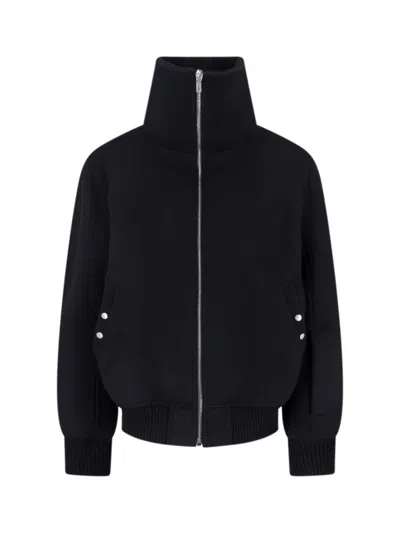 Rick Owens Structured Black Jacket With Minimalist Design