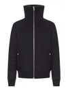 Rick Owens Structured Black Sports Jacket With Ribbed Details And Matte Finish In Black