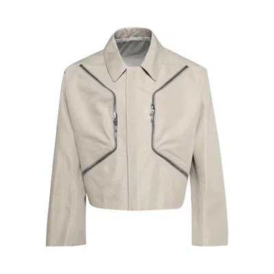 Pre-owned Rick Owens Blixa Mac Jacket 'sand' | Tan | Men's Size 46 In Brown