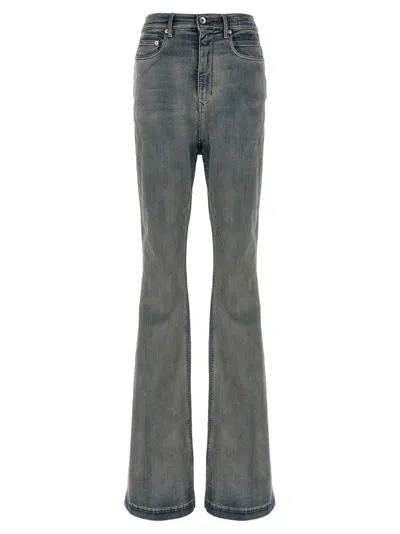Rick Owens Blue Bootcut Jeans