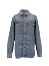 Rick Owens Women Blue Denim Jacket In Blue