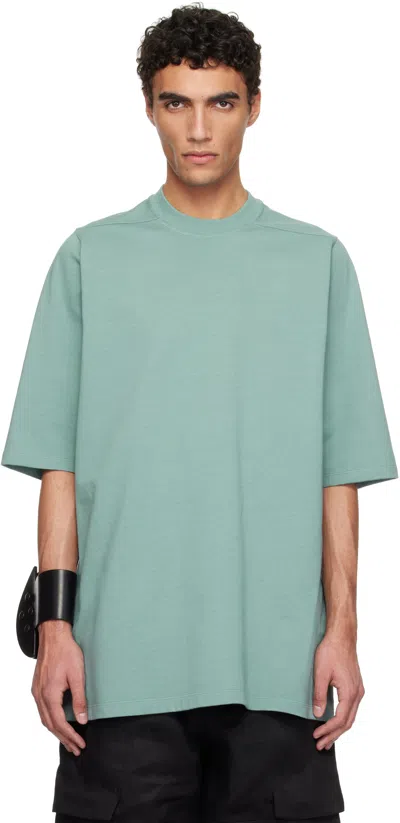 Rick Owens Blue Hollywood Jumbo Ss T-shirt In 66 Mouthwash