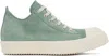 Rick Owens Blue Hollywood Low Sneaks Sneakers In 6611 Mouthwash/milk/