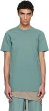 Rick Owens Blue Hollywood Short Level T-shirt In 66 Mouthwash