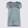Rick Owens V-neck T-shirt In Mouthwash