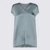 Rick Owens V-neck T-shirt In Mouthwash