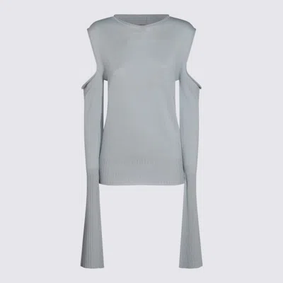 RICK OWENS BLUE WOOL KNITWEAR