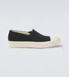 Rick Owens Boat Coated Denim Slip-on Shoes