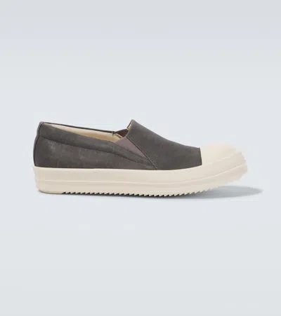 Rick Owens Boat Denim Slip-on Sneakers
