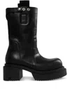 Rick Owens Man Boot Black Size 11 Leather In Black