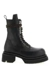 Rick Owens Bogun Combat Boot In Black