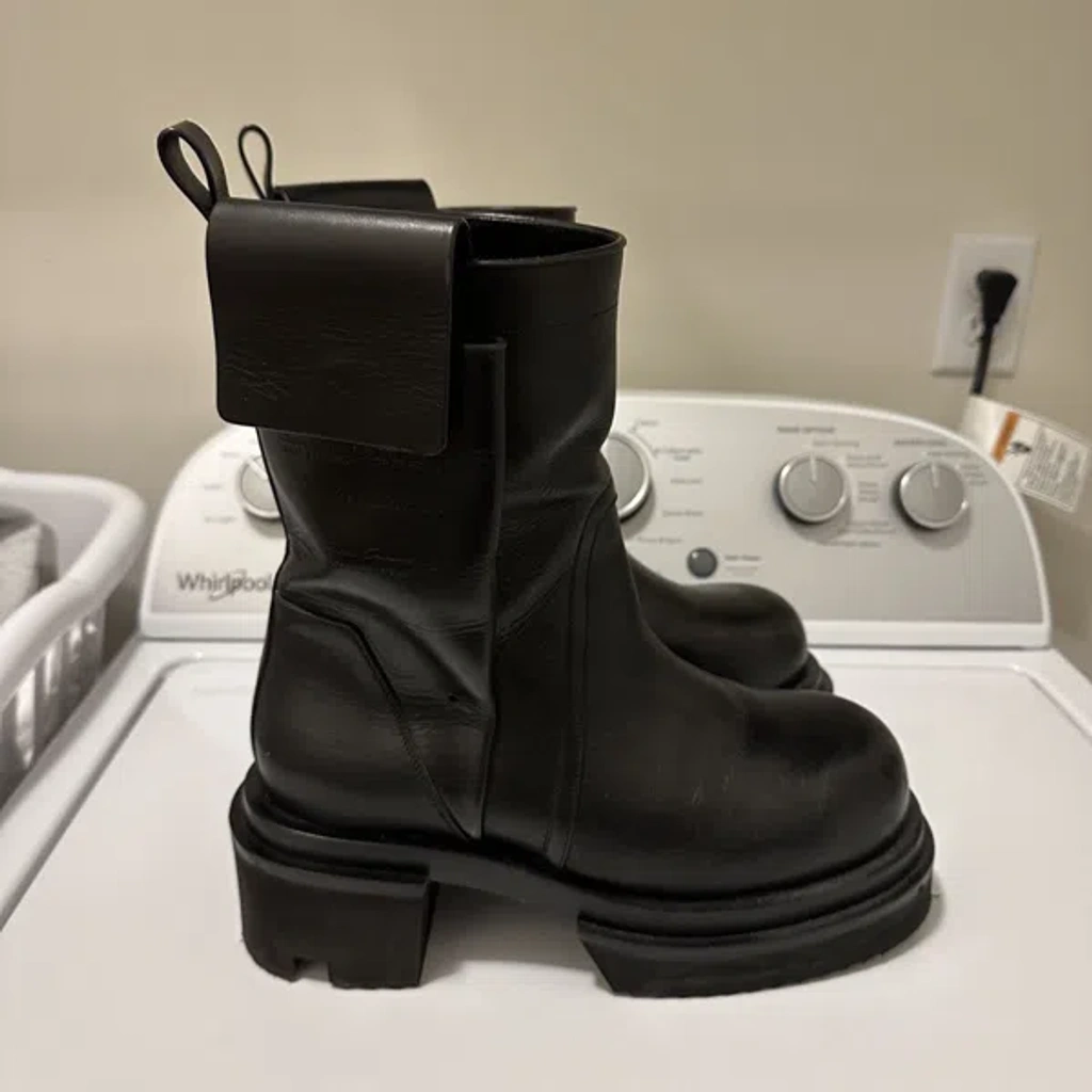 【Rick Owens】　 Fogpocet Pre-owned Rick Owens Bogun Fogpocket Boots In Black | ModeSens