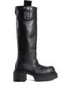 Rick Owens Bogun Pull-on Platform Boots In Black