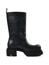 Rick Owens Bogun Pull-on Ankle Boots In Black