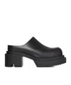 Rick Owens Mule With Chunky Sole And Closed Back In Black