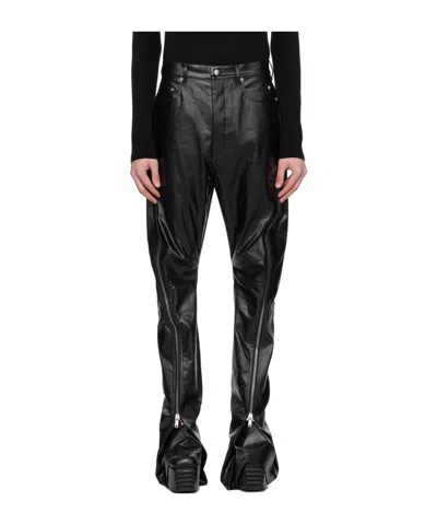 Rick Owens Bolan Banana Bootcut Jeans In Black