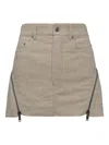 Rick Owens Bolan Banana Corduroy Mini Skirt In Neutral