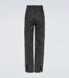 Rick Owens Bolan Banana High-rise Bootcut Jeans In Schwarz