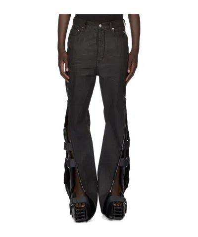 Rick Owens Bolan Banana High-rise Slim-fit Jeans In Black
