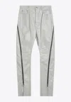 Rick Owens Bolan Banana High-waist Pants In White