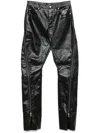 Rick Owens Zippered Casual Pants In Black