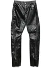 Rick Owens Zippered Casual Pants In Black