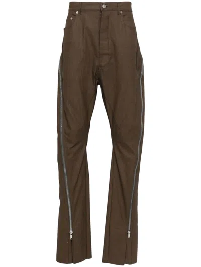 Rick Owens Bolan Banana Jeans In Green