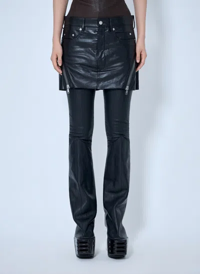 Rick Owens Bolan Banana Mini Skirt In Black
