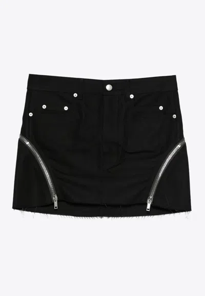Rick Owens Bolan Banana Mini Skirt In Black