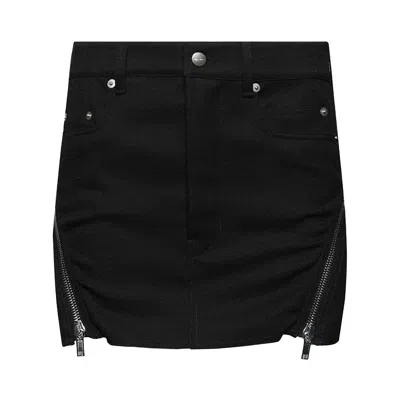 Pre-owned Rick Owens Bolan Banana Mini Skirt 'black' | Women's Size 42