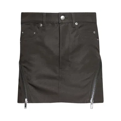 Pre-owned Rick Owens Bolan Banana Mini Skirt 'dark Dust' | Brown | Women's Size 40