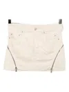 Rick Owens Bolan Banana Mini Skirt In White