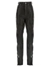 Rick Owens Bolan Banana Zip-detail High-waisted Leather Trousers In Black